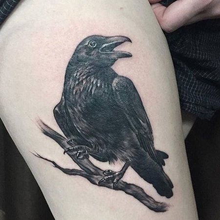 Raven tattoo: styles and meaning | 42+ Designs for men and women - VeAn ...