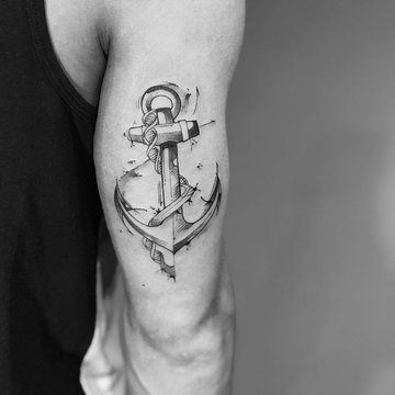 Anchor tattoo: styles and meaning | 38+ Designs for men and women ...